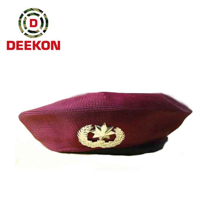 Military High Quality Full Woolen Beret Caps