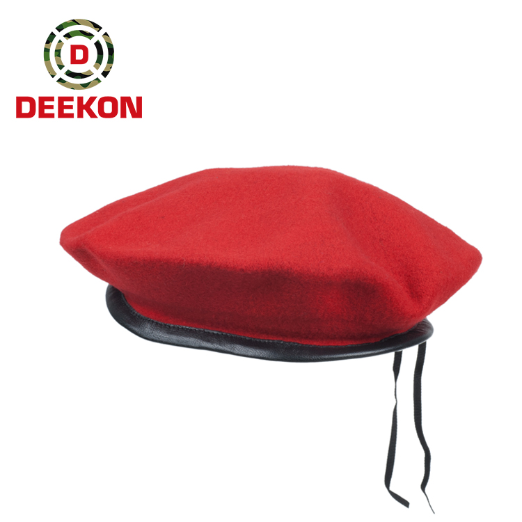 Military High Quality Full Woolen Beret Caps