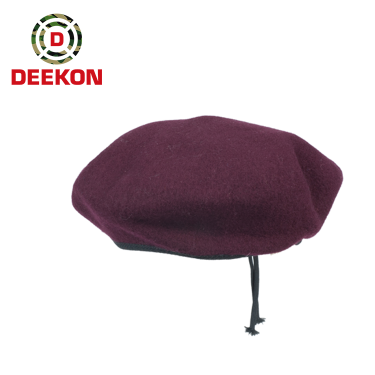 Military High Quality Full Woolen Beret Caps