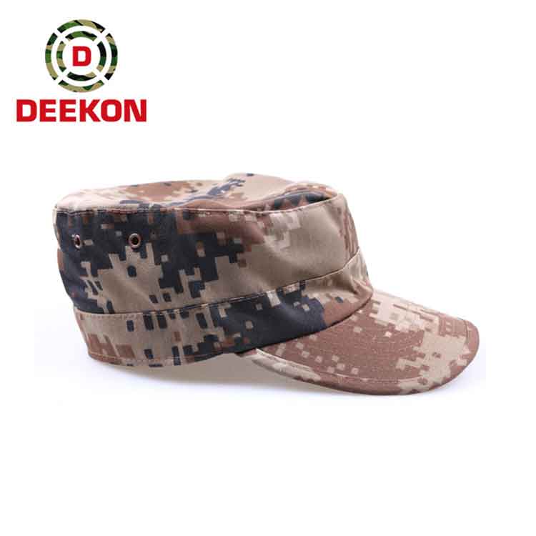 Military Camouflage Fatigue Fabric Cap