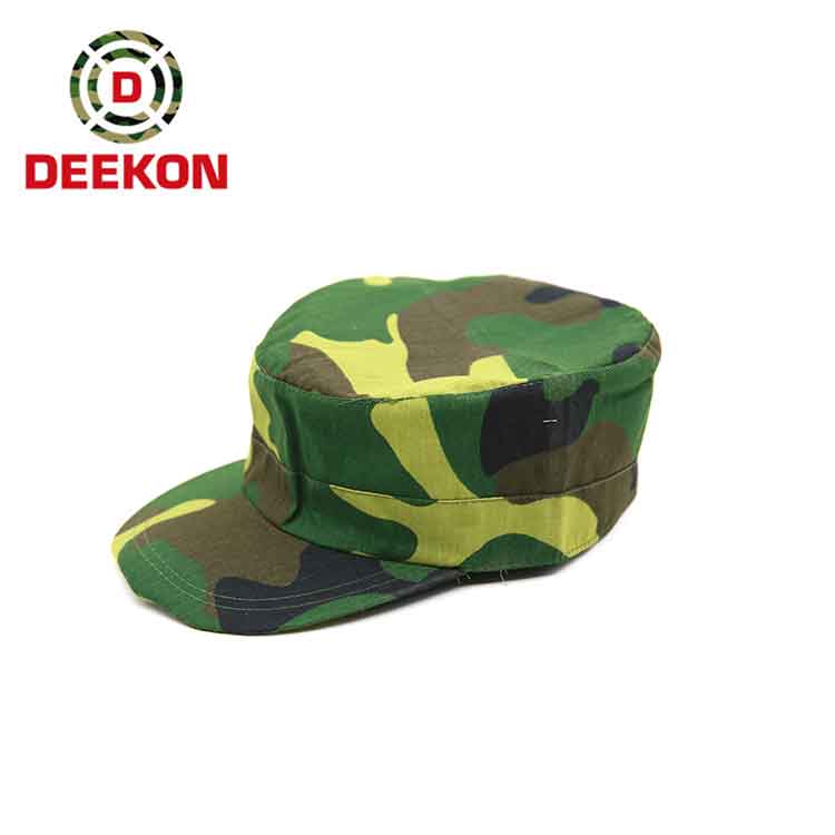 Military Camouflage Fatigue Fabric Cap