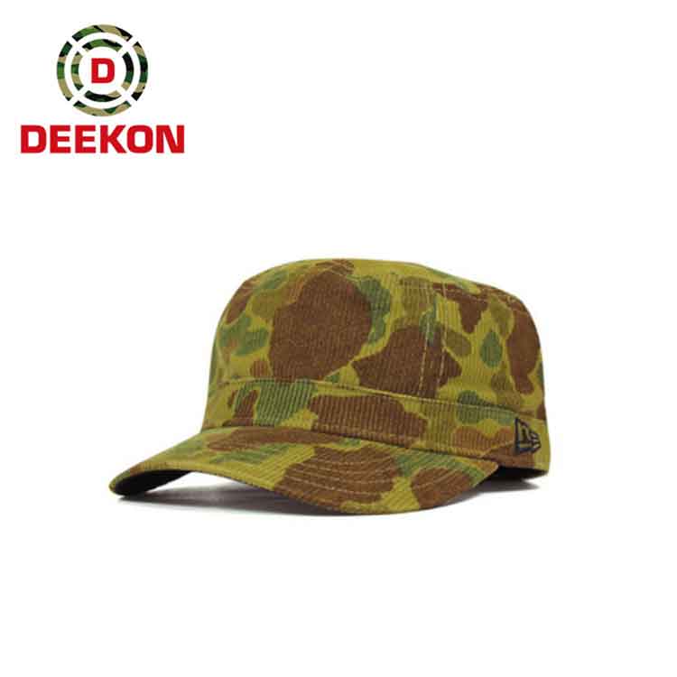 Military Camouflage Fatigue Fabric Cap