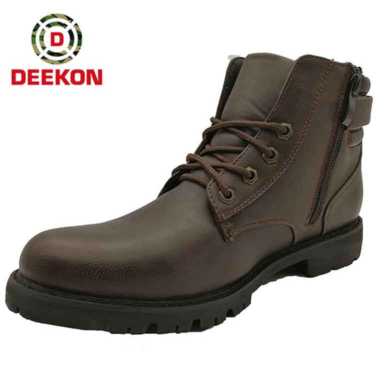 Military High Quality Official Leather Men's shoes