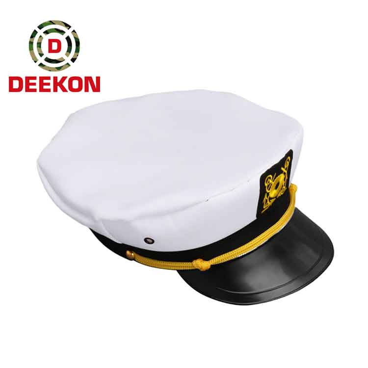 Military Style Woolen Officers Peak Cap